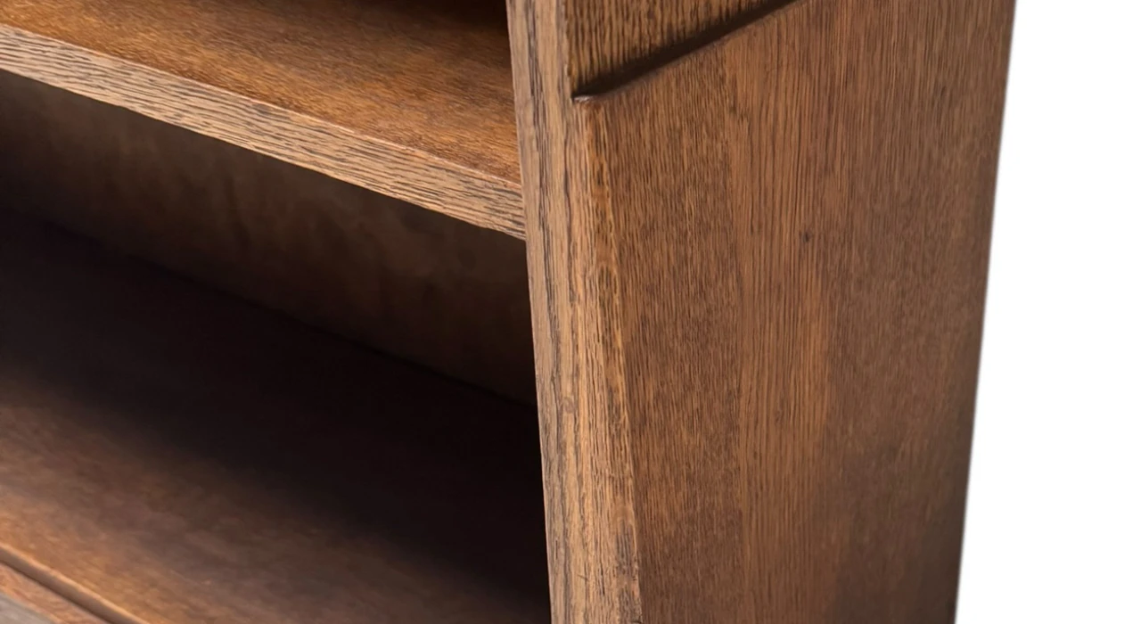 Art Deco Amsterdamse School Open Bookcase by Willem Penaat for Metz & Co., 1920s